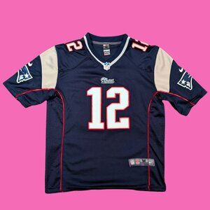 Nike Tom Brady #12 New England Patriots On Field NFL Football Jersey - Size M